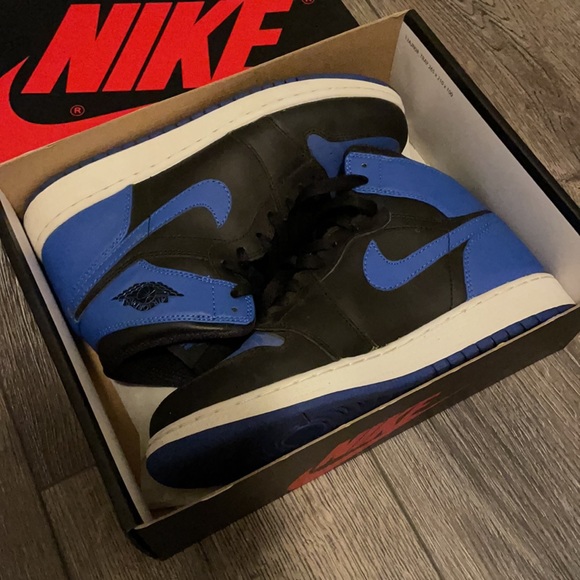 💙 Air Jordan Retro 1 Royal /black - Picture 2 of 8